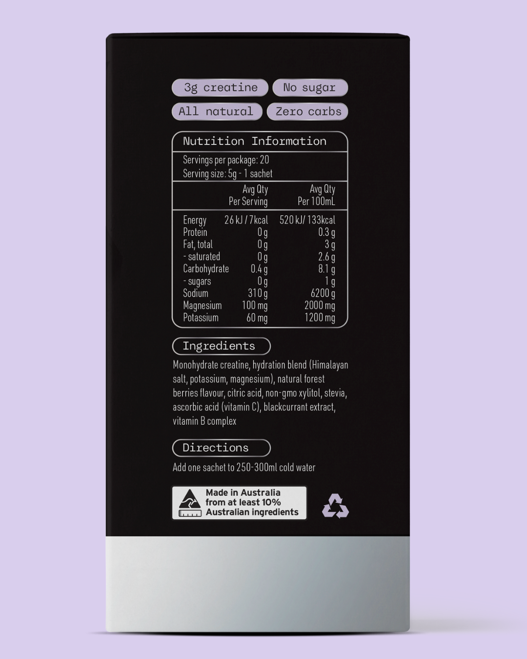 Creatine Hydrate Forest Berries